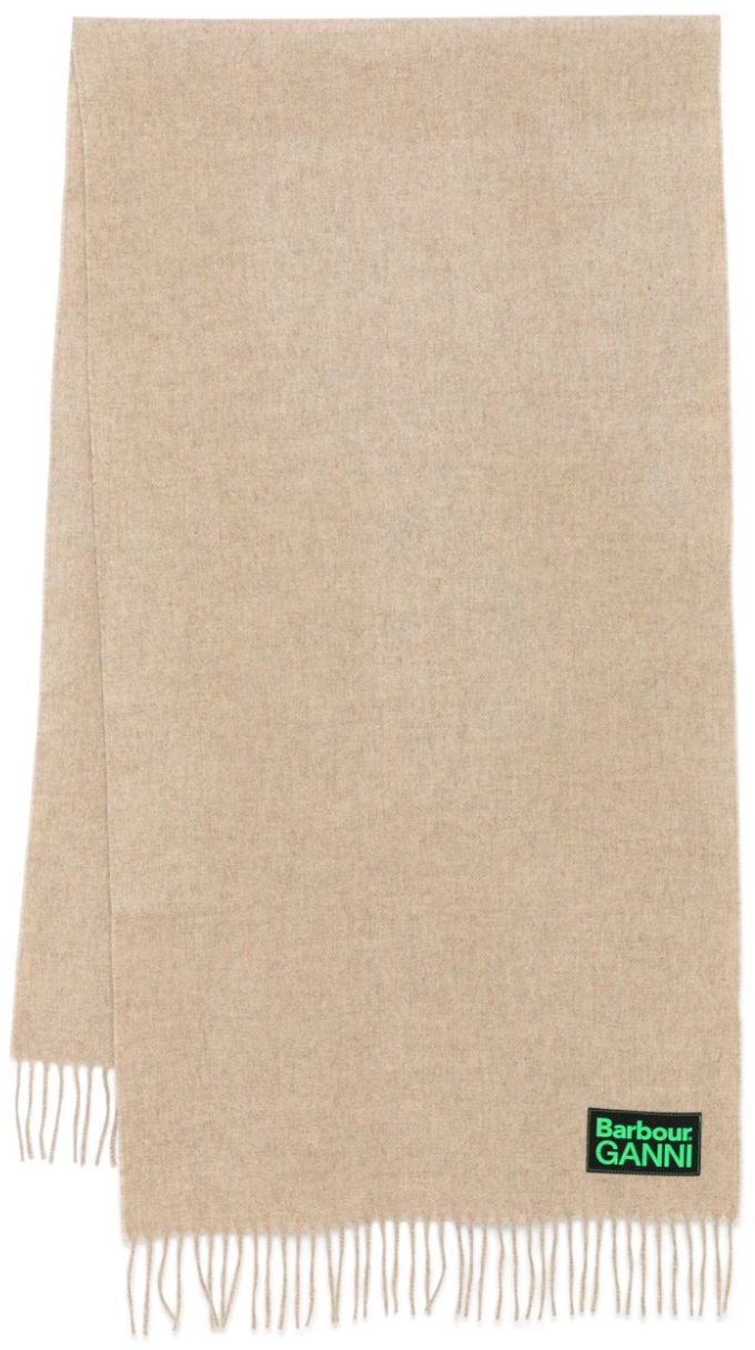 Ganni Scarfs Beige Beige