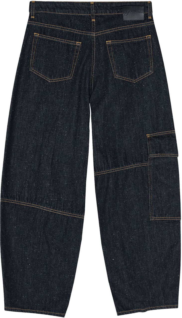 Ganni NEPPY DENIM CARPENTER JEANS Blauw