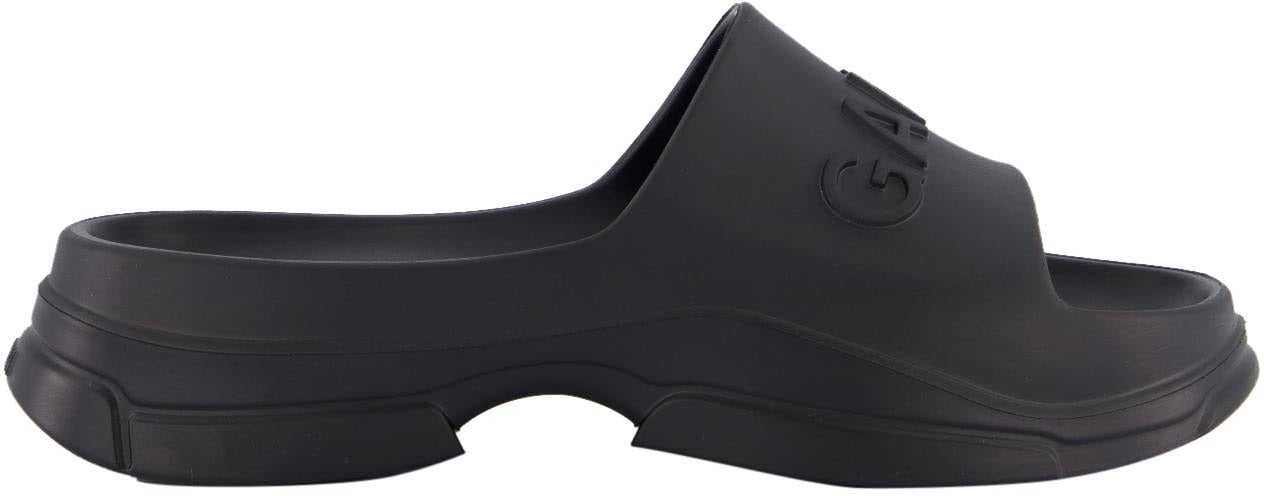 Ganni Dames Light Weight Pool Slide Zwart