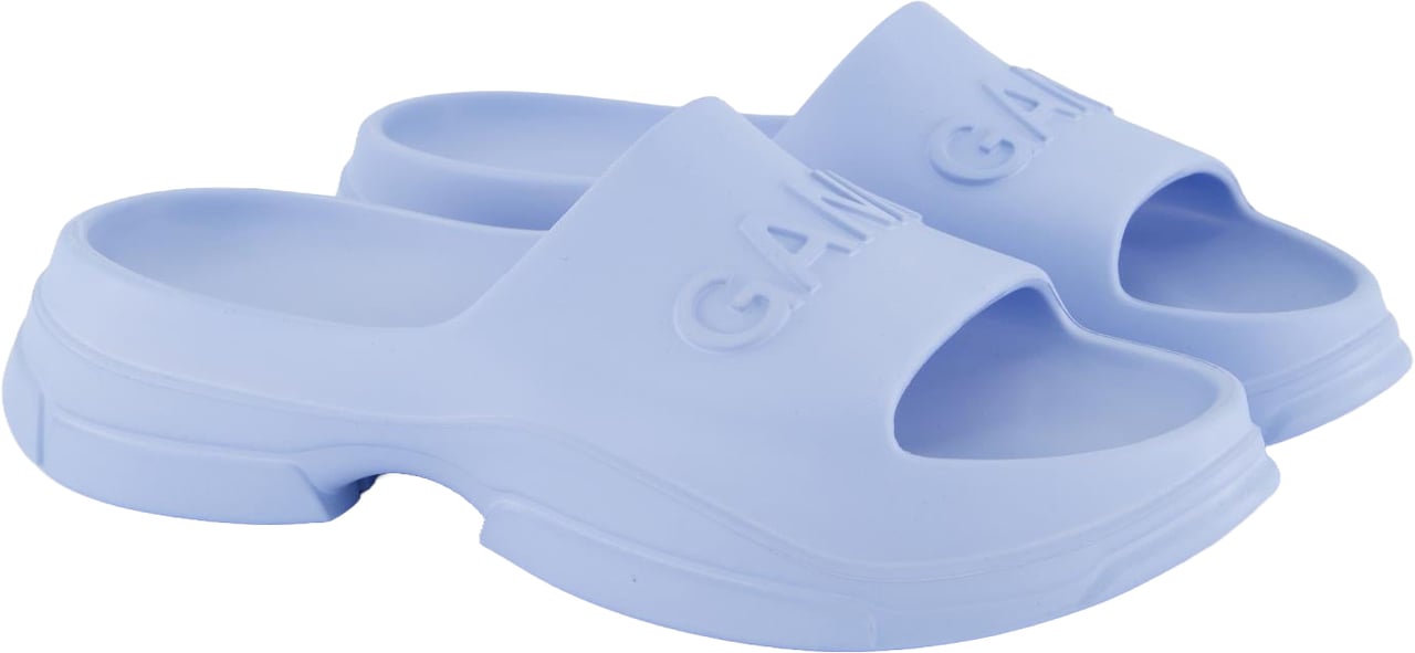Ganni Dames Light Weight Pool Slide Blauw