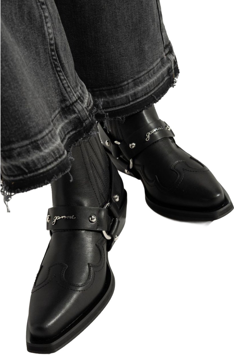 Ganni Boots Black Zwart