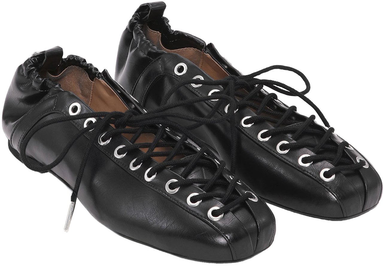 Ganni Flat Shoes Black Zwart