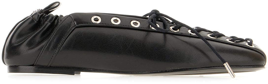 Ganni Ganni Black synthetic ballerinas Zwart