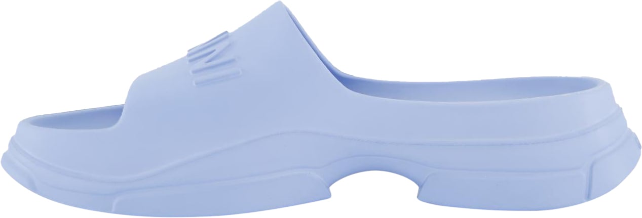 Ganni Dames Buckle Two-Strap Slipper Blauw Blauw