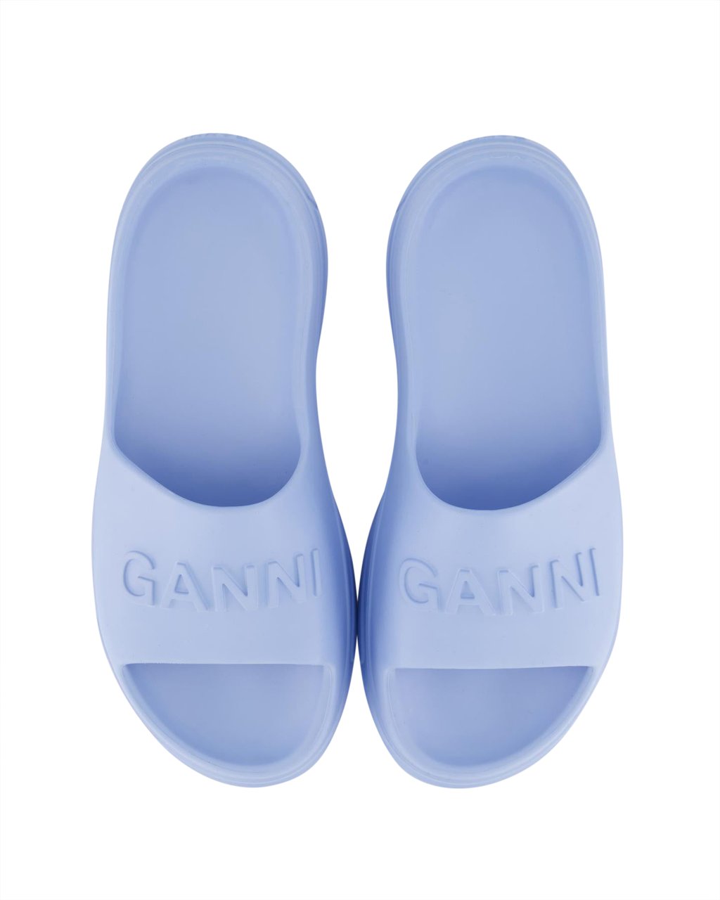 Ganni Dames Buckle Two-Strap Sandal Beige Beige
