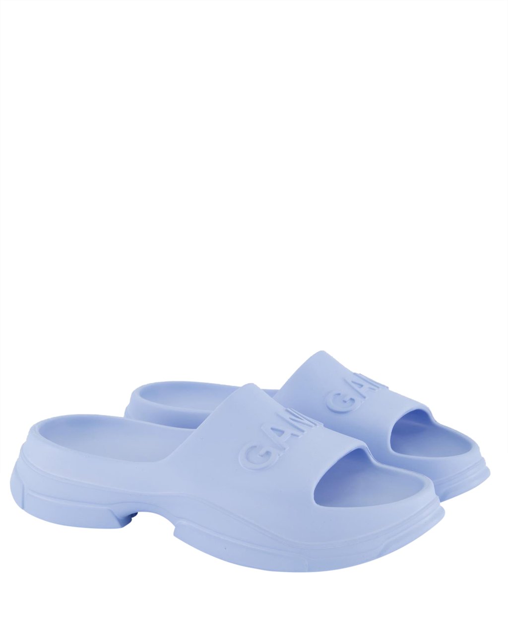 Ganni Dames Buckle Two-Strap Sandal Beige Beige