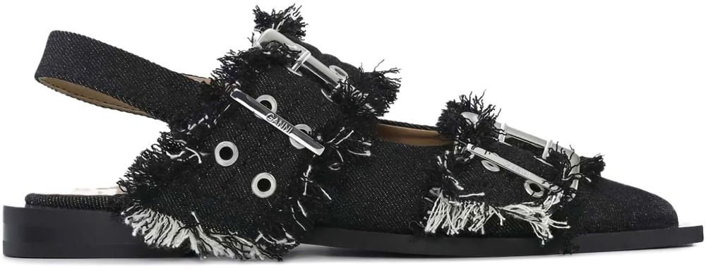 Ganni Sandals Black Zwart