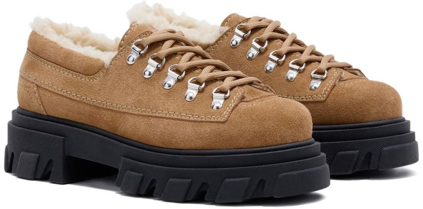 Ganni Flat Shoes Marrone Chiaro Bruin