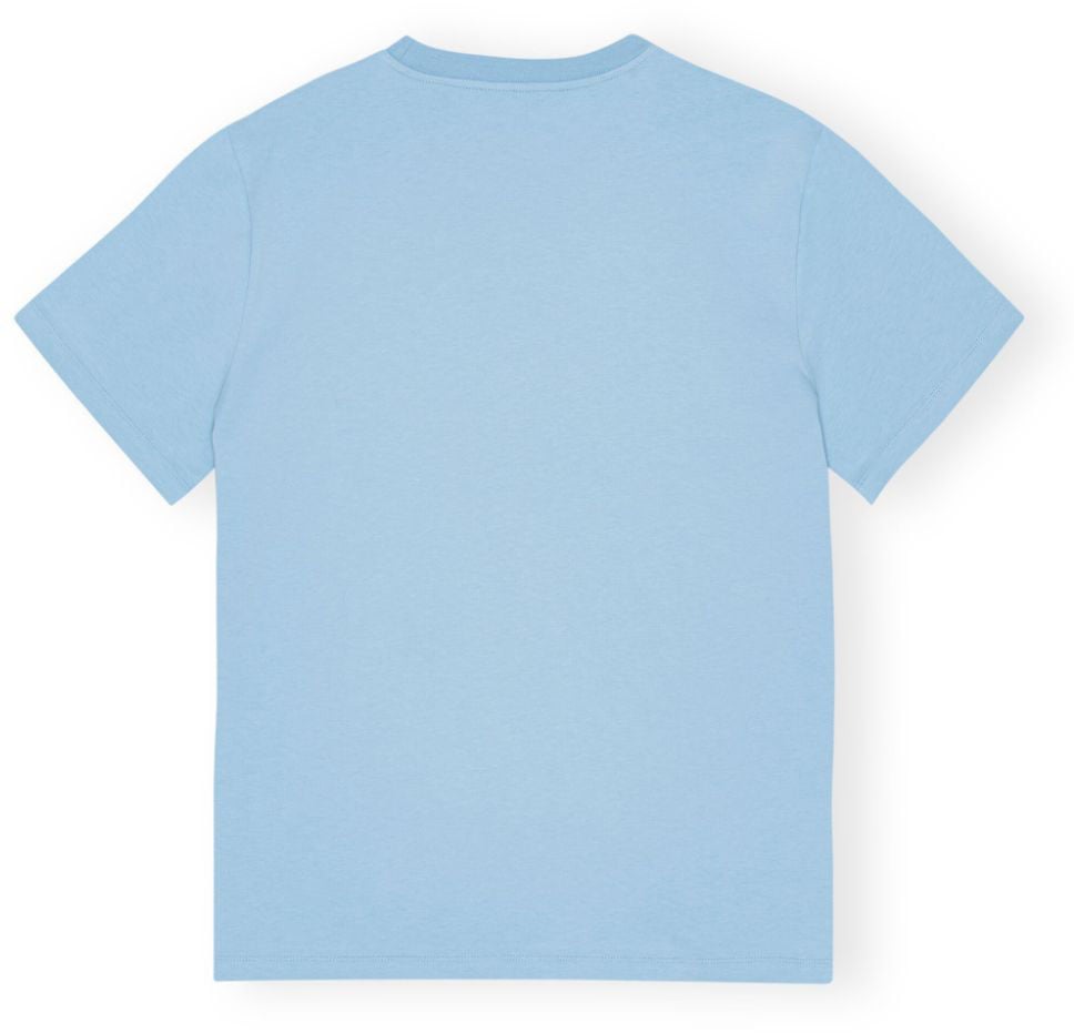 Ganni T-Shirts And Polos Light Blue Lichtblauw