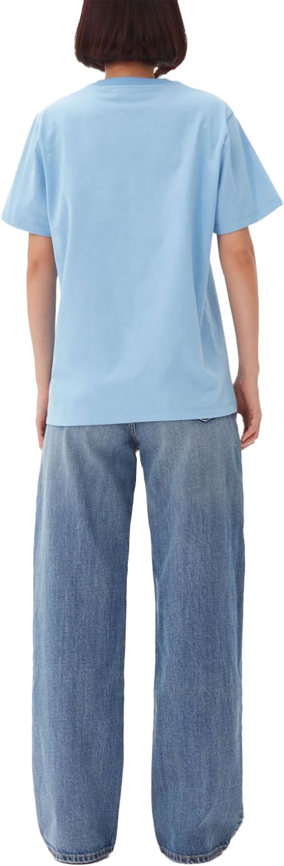 Ganni T-Shirts And Polos Light Blue Lichtblauw
