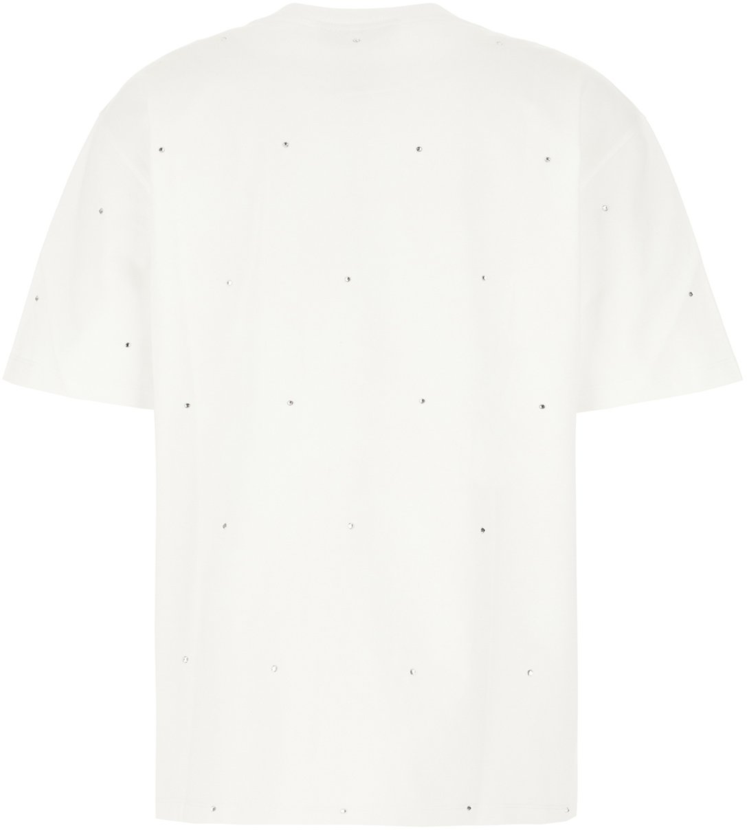 Ganni Ganni White cotton t-shirt Wit