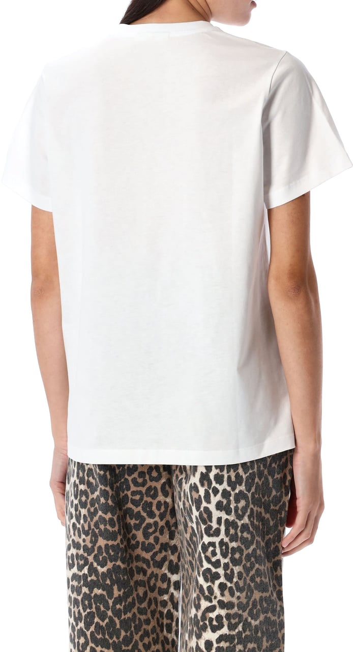 Ganni Tshirt Leo Grey Leo Dierenprint