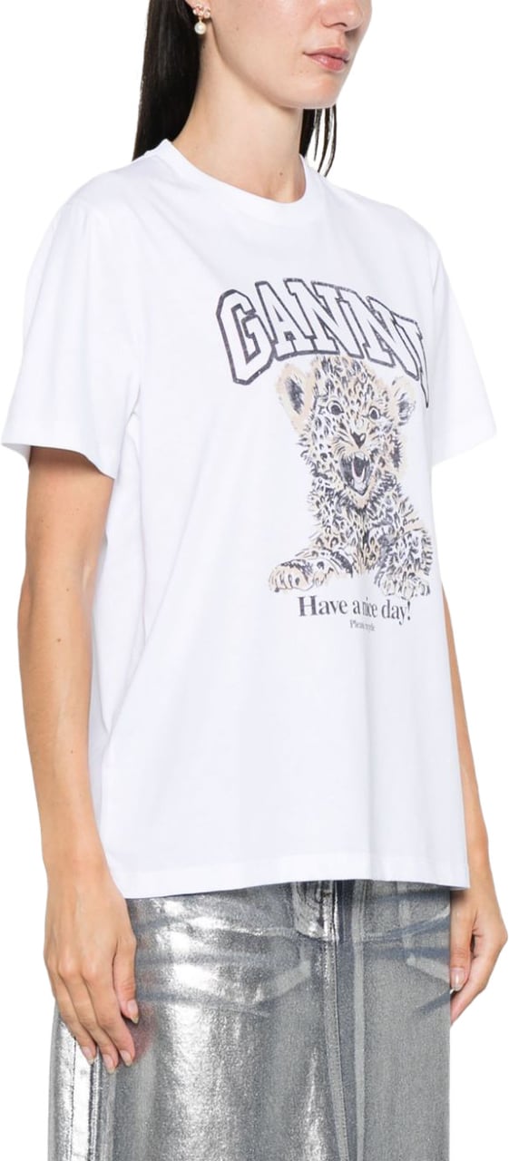 Ganni T-Shirts And Polos White Wit