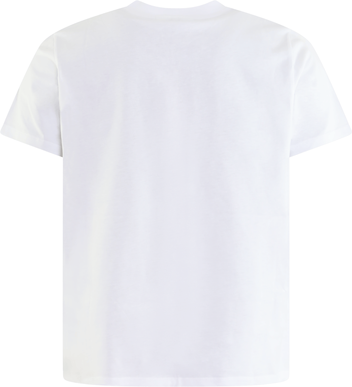 Ganni Dames Leopard Relaxed T-Shirt Wit Wit