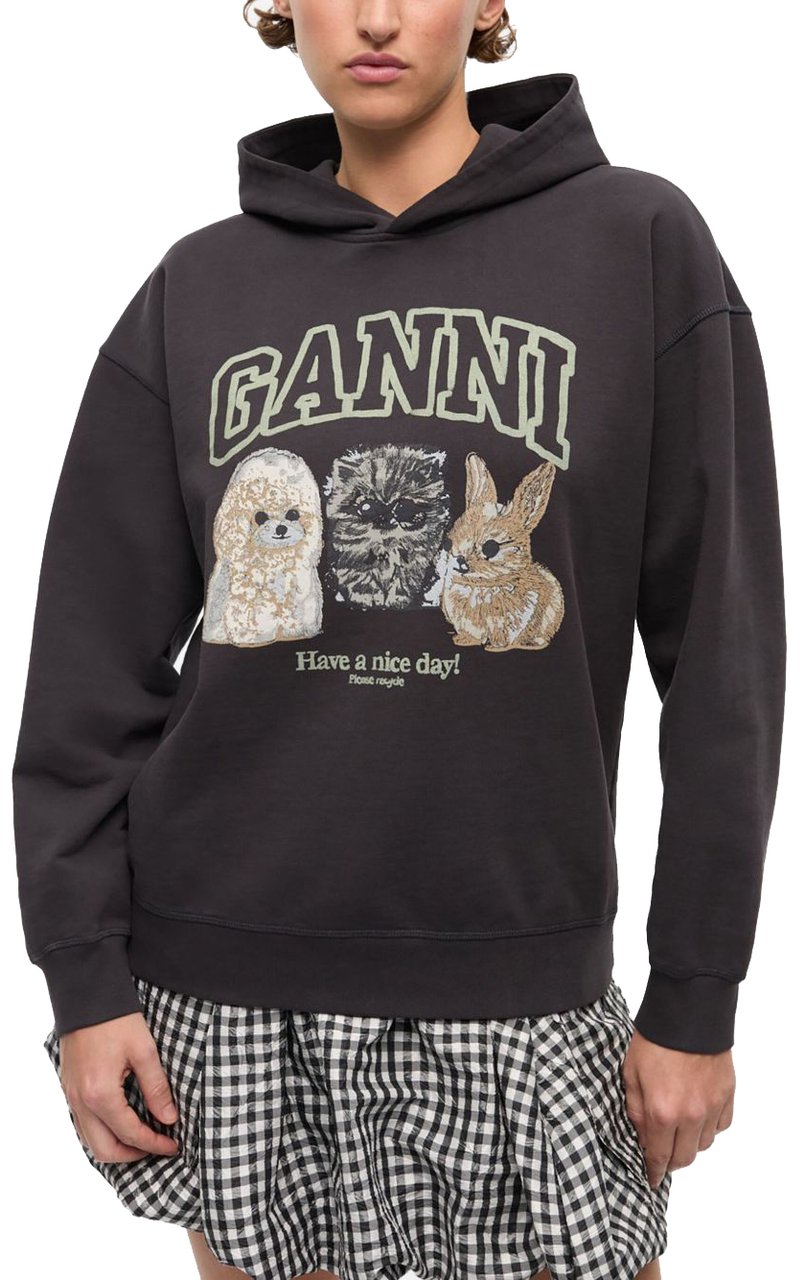 Ganni Sweaters Grey Grijs