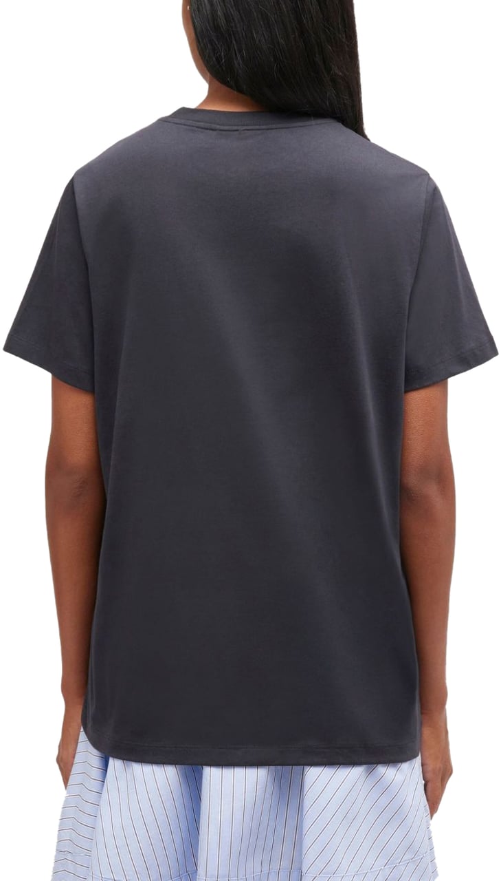 Ganni T-Shirts And Polos Grey Grijs