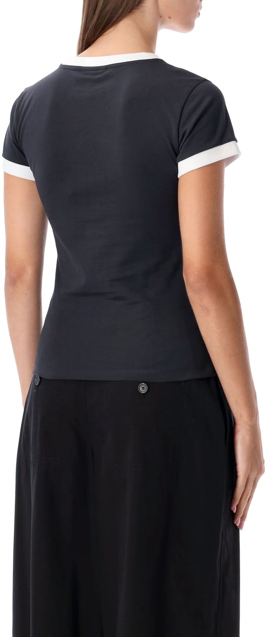 Ganni Tee Bear Phantom Black Zwart
