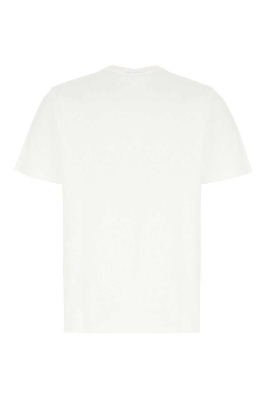 Ganni Ganni White cotton t-shirt Wit