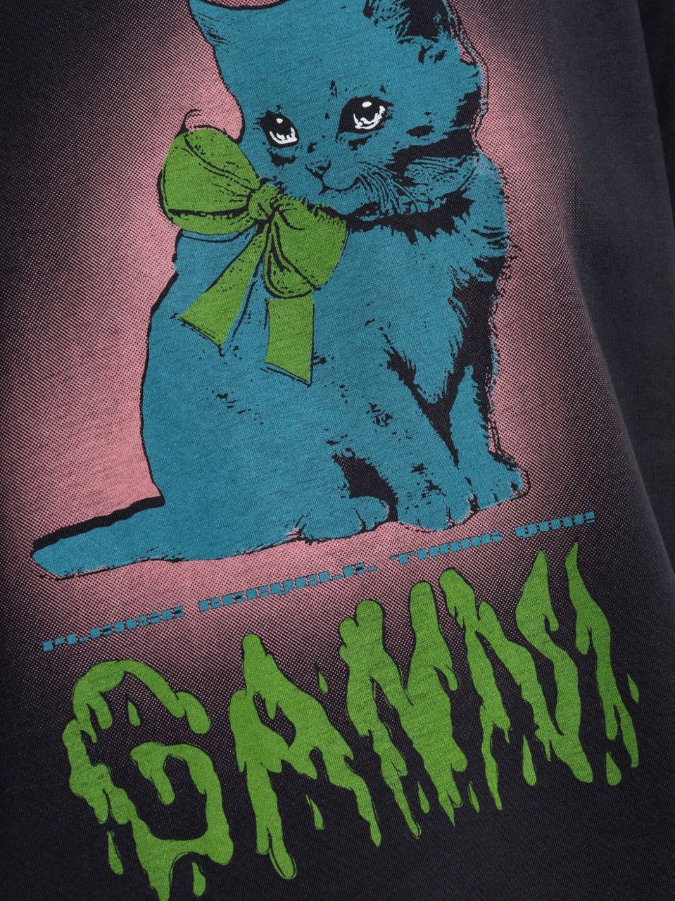 Ganni T-Shirts And Polos Grey Donkergrijs