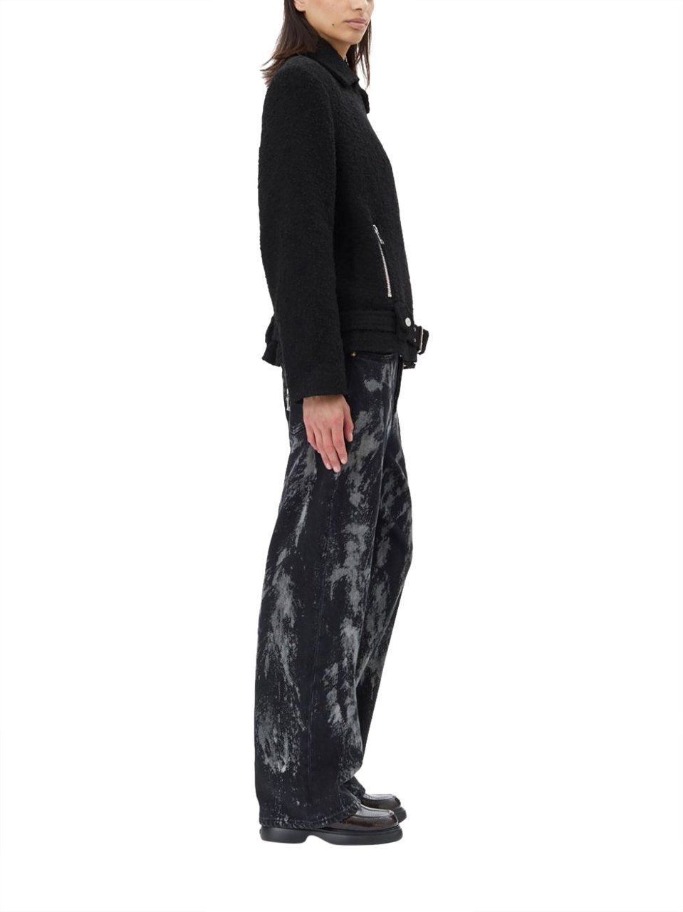 Ganni Jackets Black Zwart