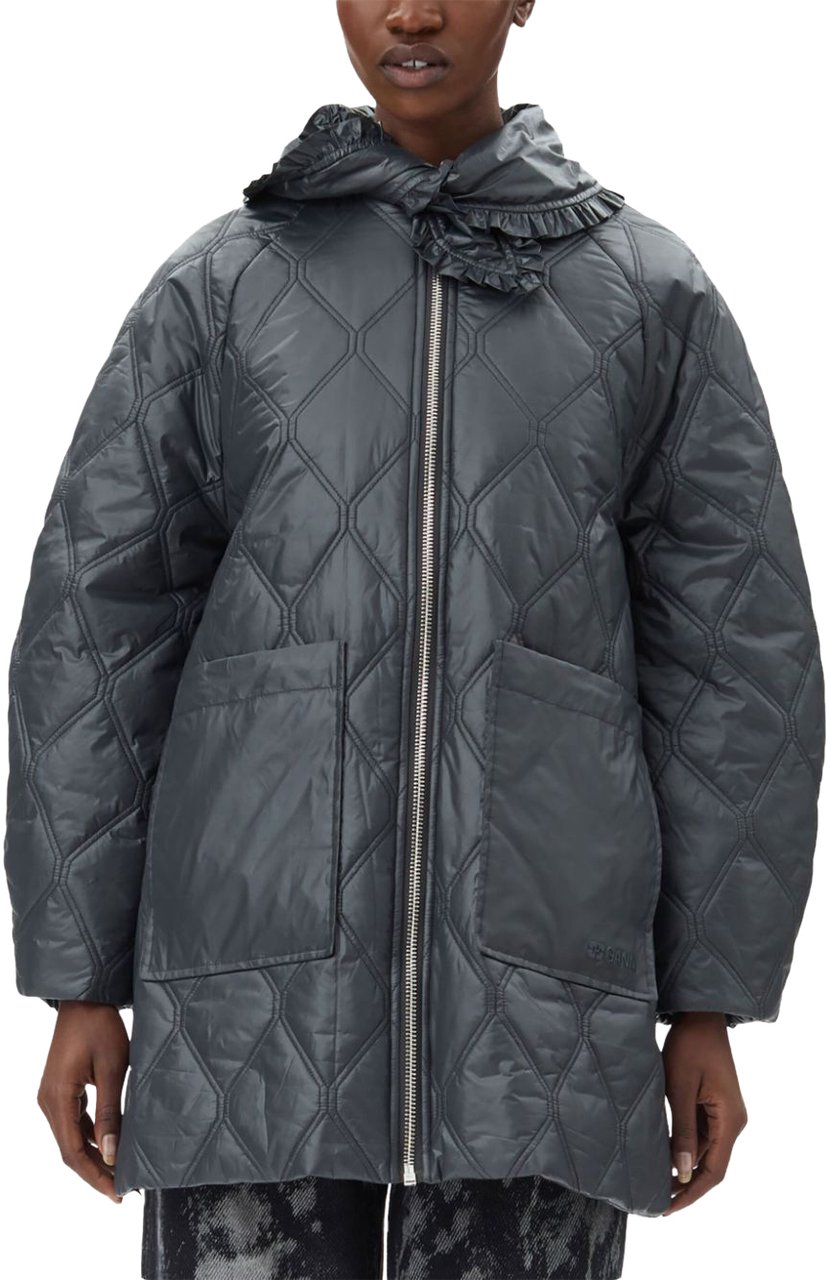 Ganni Jackets Black Zwart