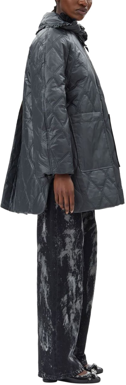 Ganni Jackets Black Zwart