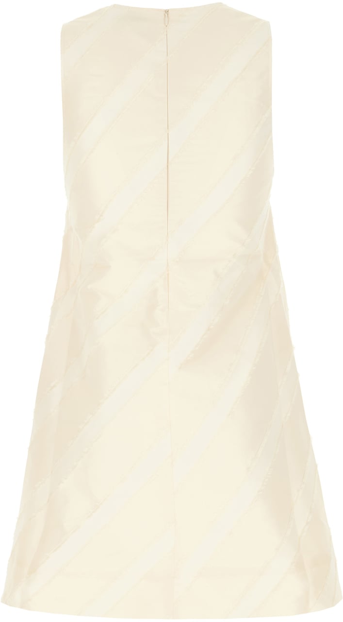 Ganni Ganni Cream polyester dress Geel