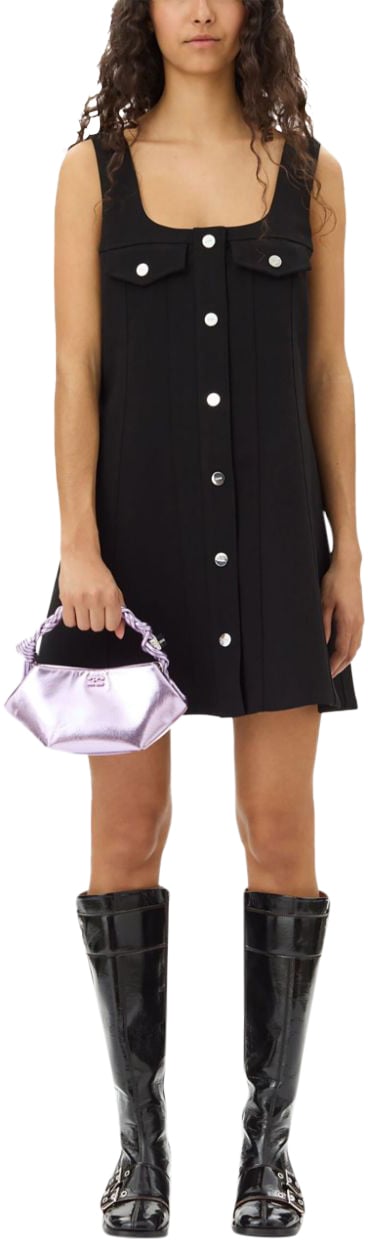 Ganni Dresses Black Zwart