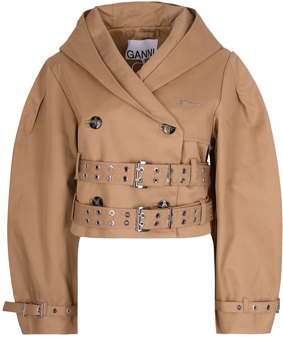 Ganni Coats Tigers Eye Dierenprint