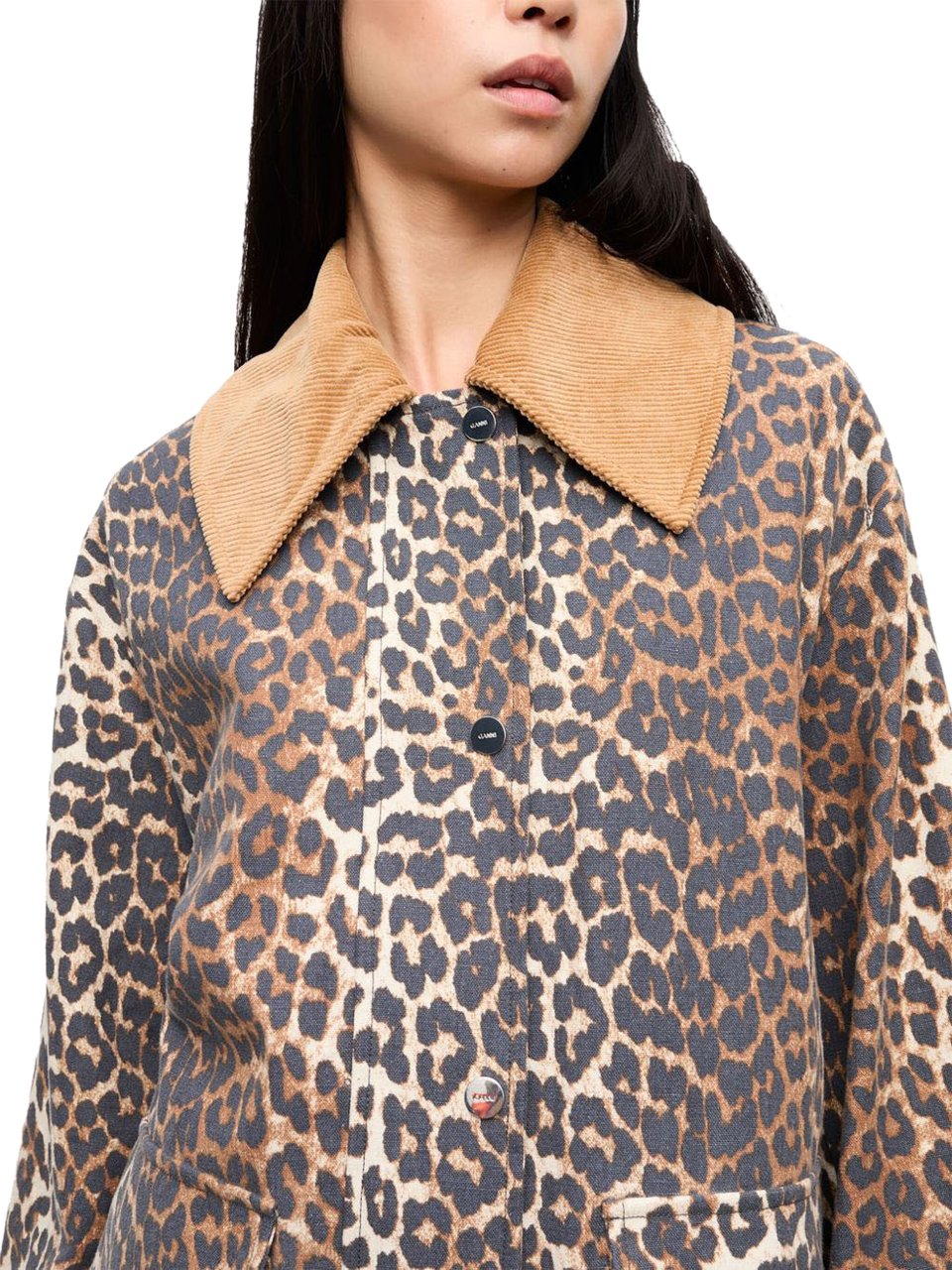 Ganni Jackets Brown Bruin