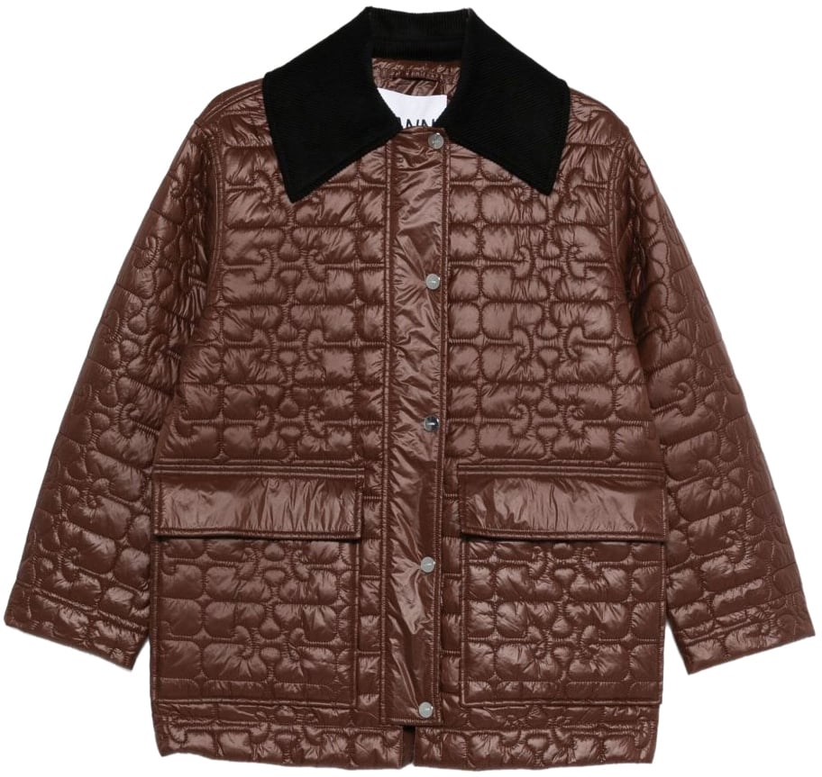 Ganni Jackets Brown Bruin