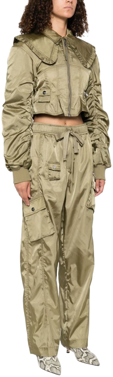 Ganni Jackets Green Groen