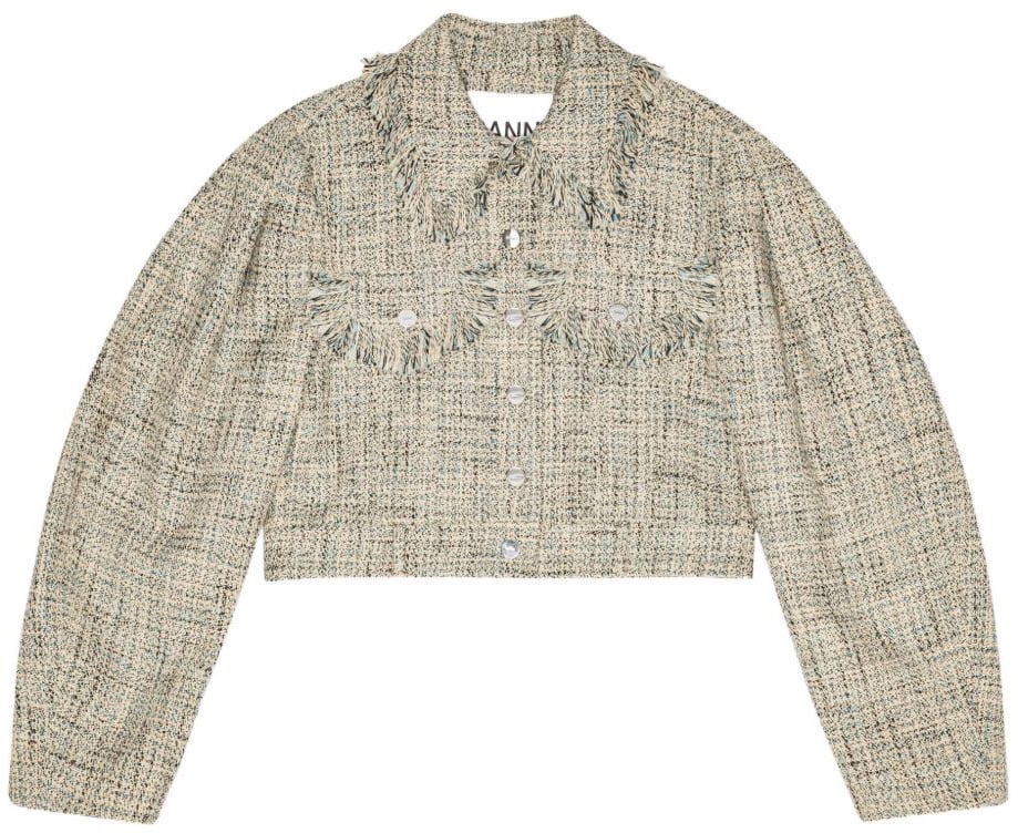 Ganni Jackets Beige Beige