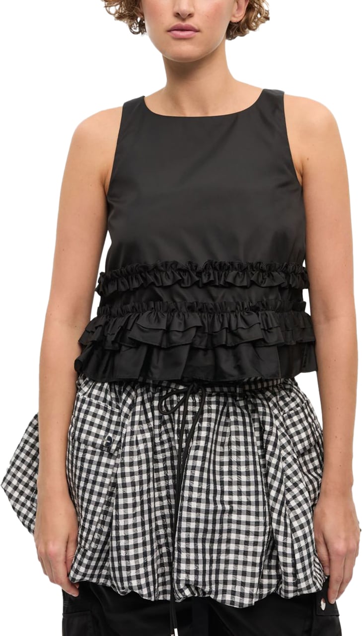 Ganni Top Black Zwart
