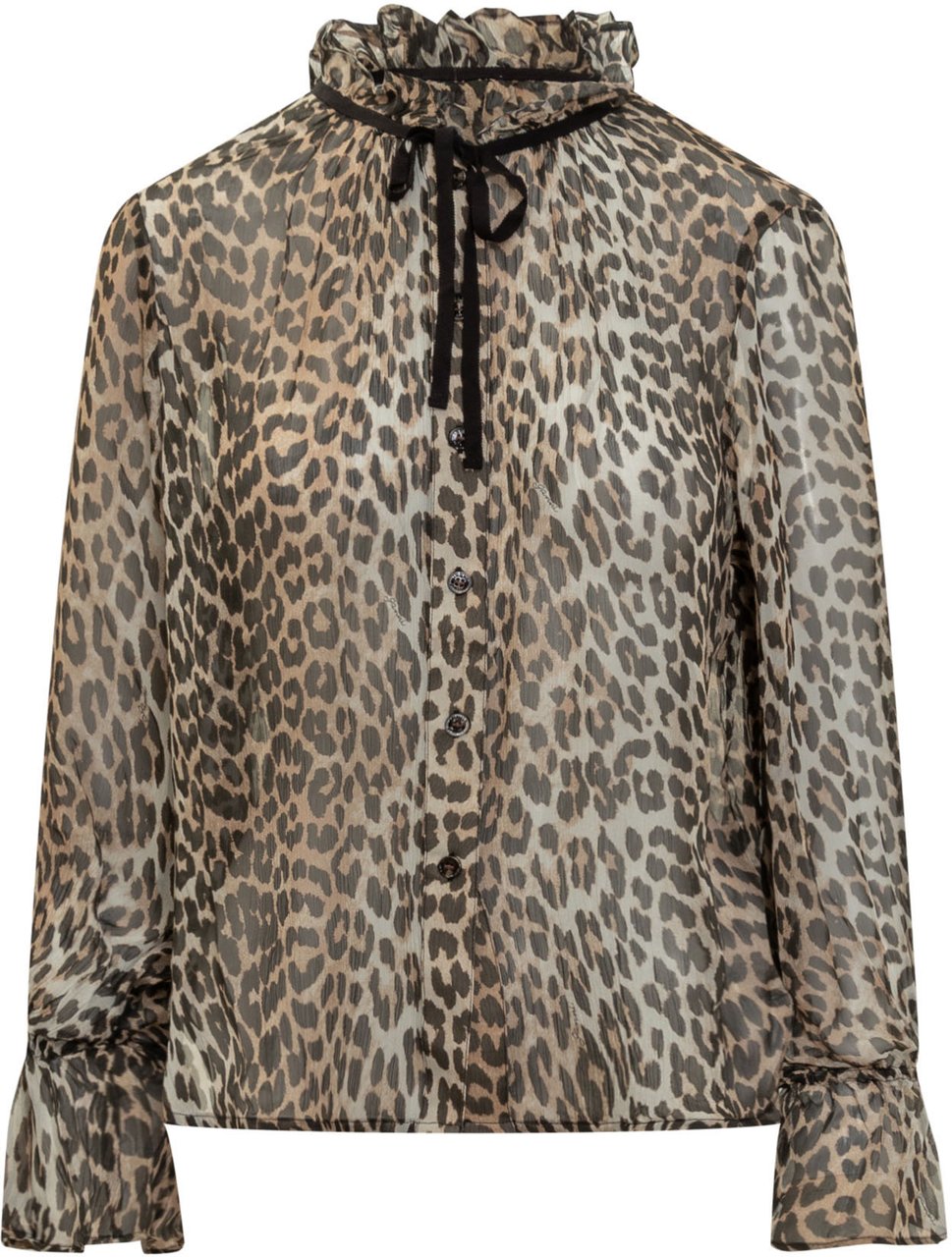 Ganni Camicia Animalier Ganni Bruin