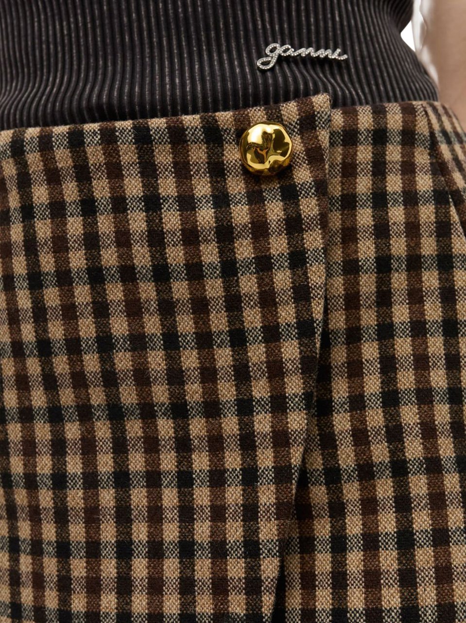 Ganni Ganni Gonne Marrone Bruin