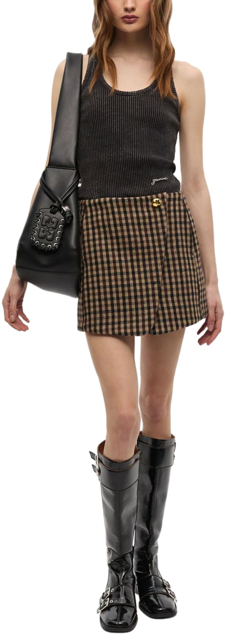 Ganni Ganni Gonne Marrone Bruin