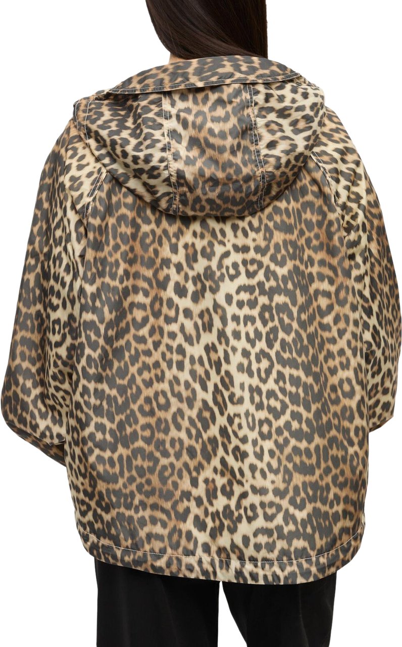 Ganni Dames Flyweight Nylon Jacket Beige