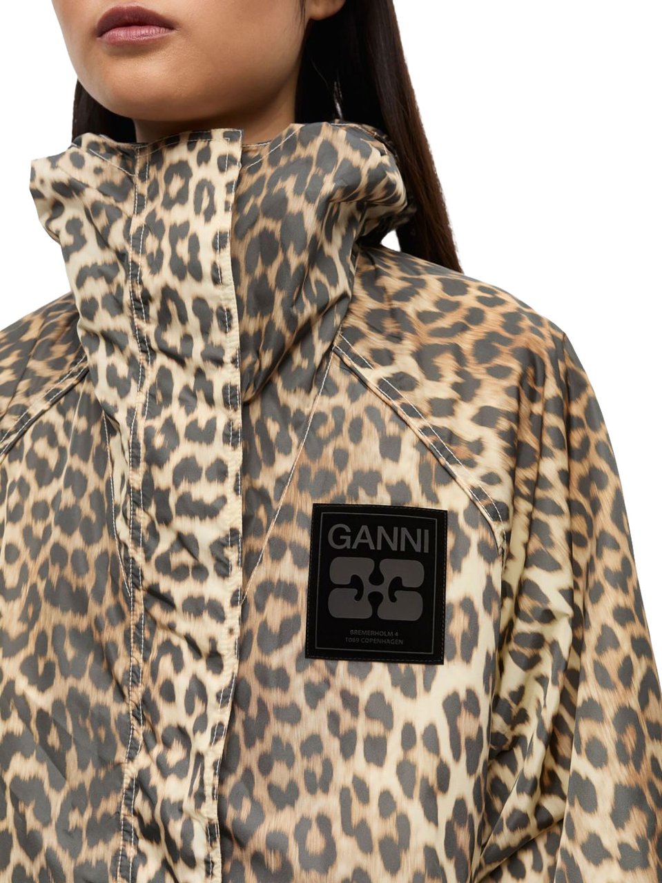 Ganni Coats Brown Bruin