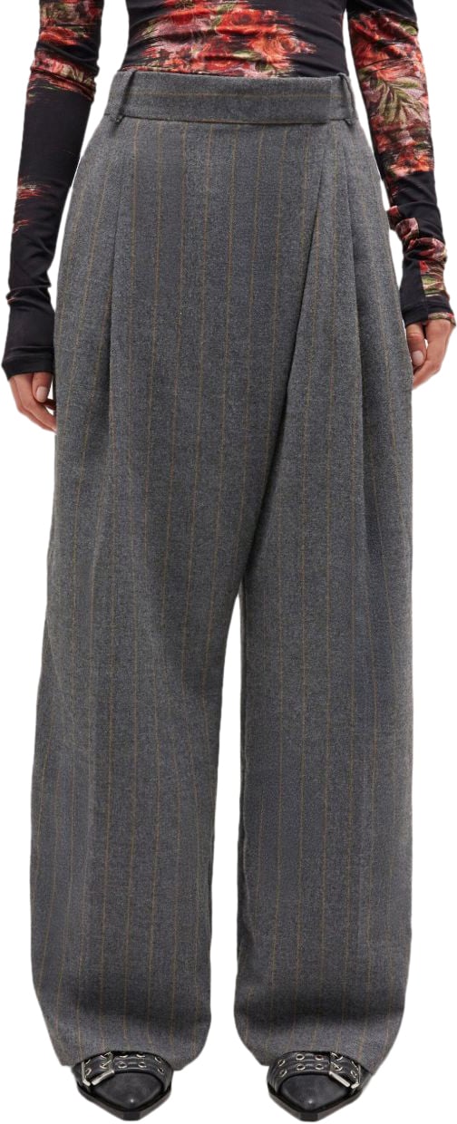 Ganni Ganni Pantaloni Grigio Grijs