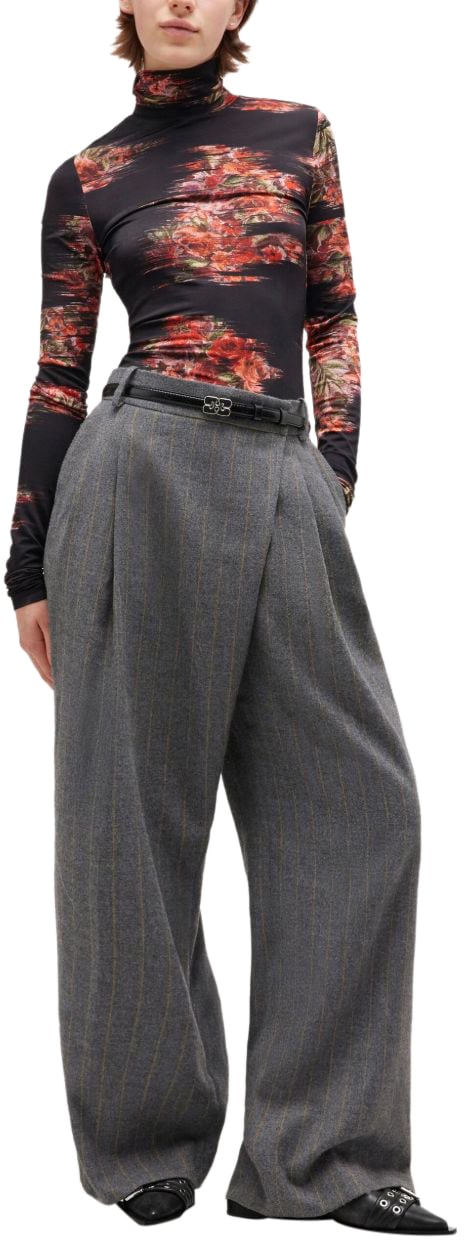 Ganni Ganni Pantaloni Grigio Grijs