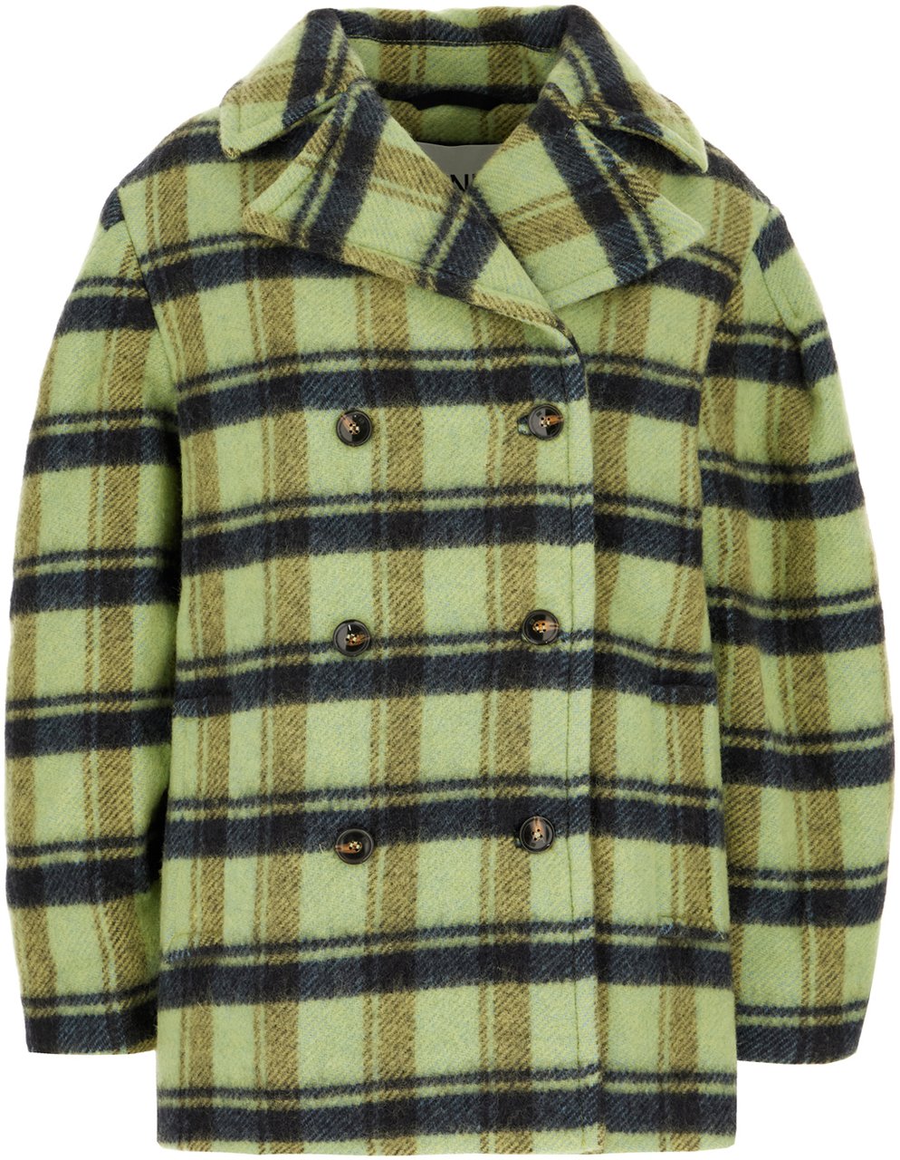 Ganni Ganni Printed wool jacket Divers
