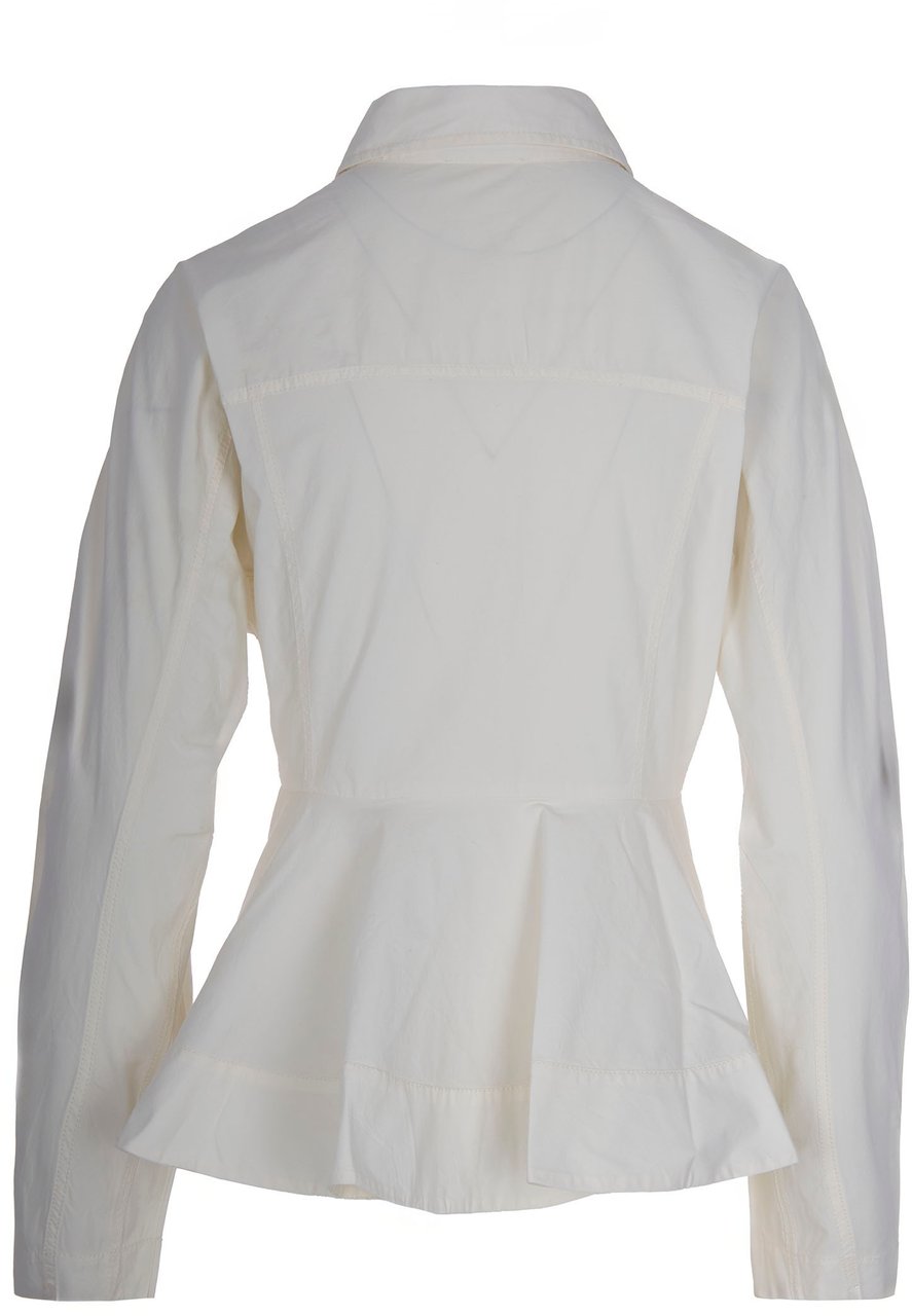 Ganni Shirts Egret Wit