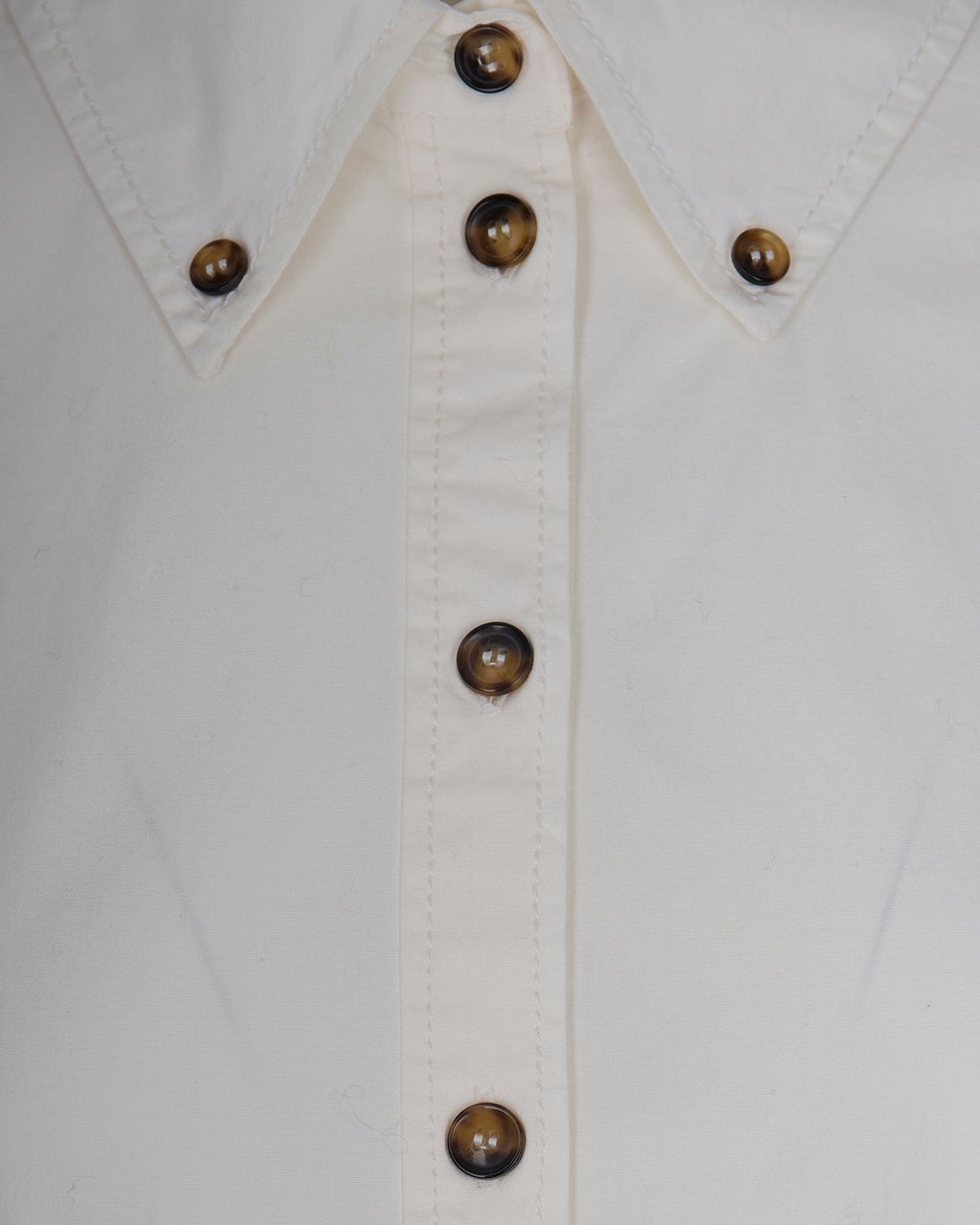 Ganni Shirts Egret Wit