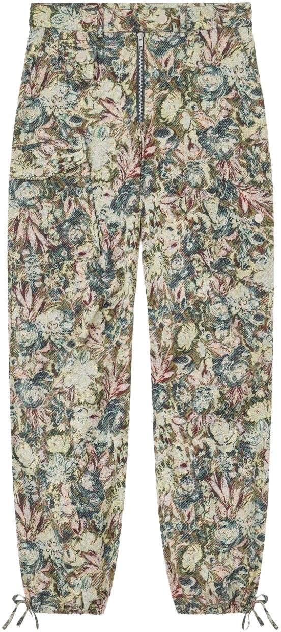 Ganni Ganni Pantaloni Verde Groen