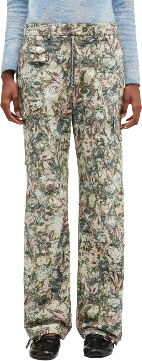 Ganni Ganni Pantaloni Verde Groen