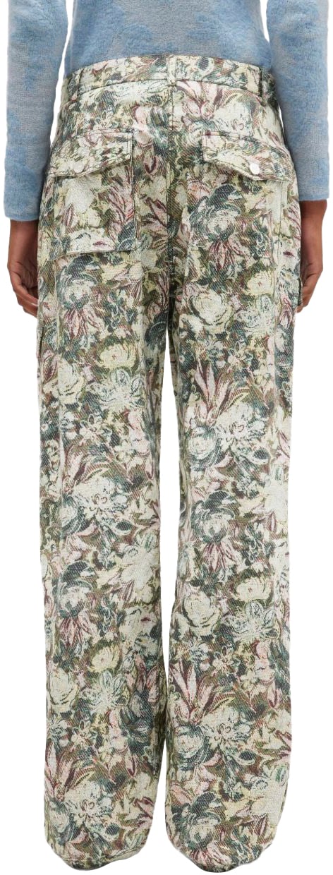 Ganni Ganni Pantaloni Verde Groen