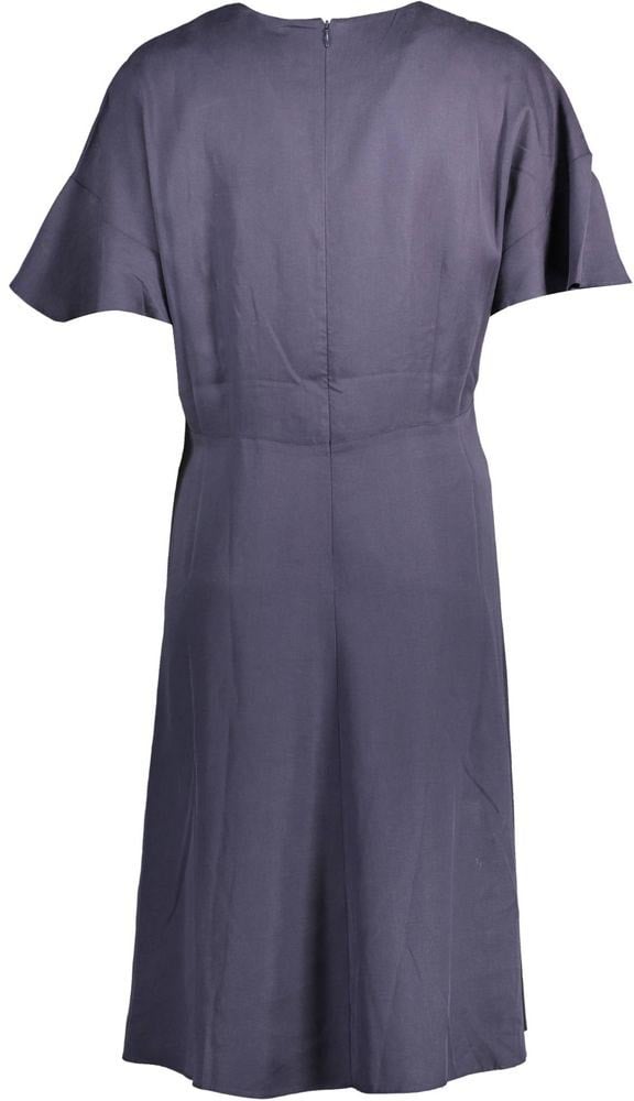 Gant Gant Blue Lyocell Women Dress Blauw