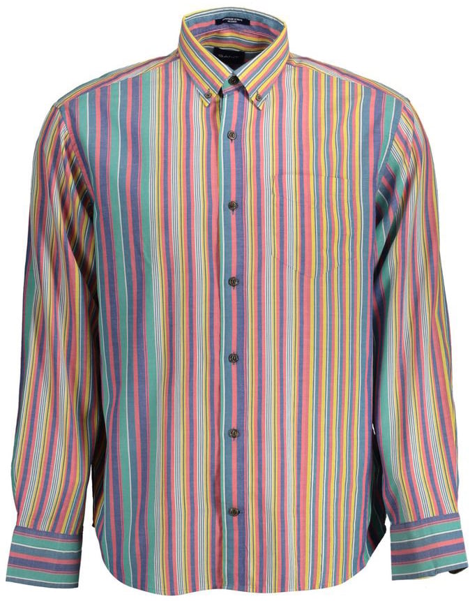 Gant Gant Azzurro Cotton Men Shirt Blauw