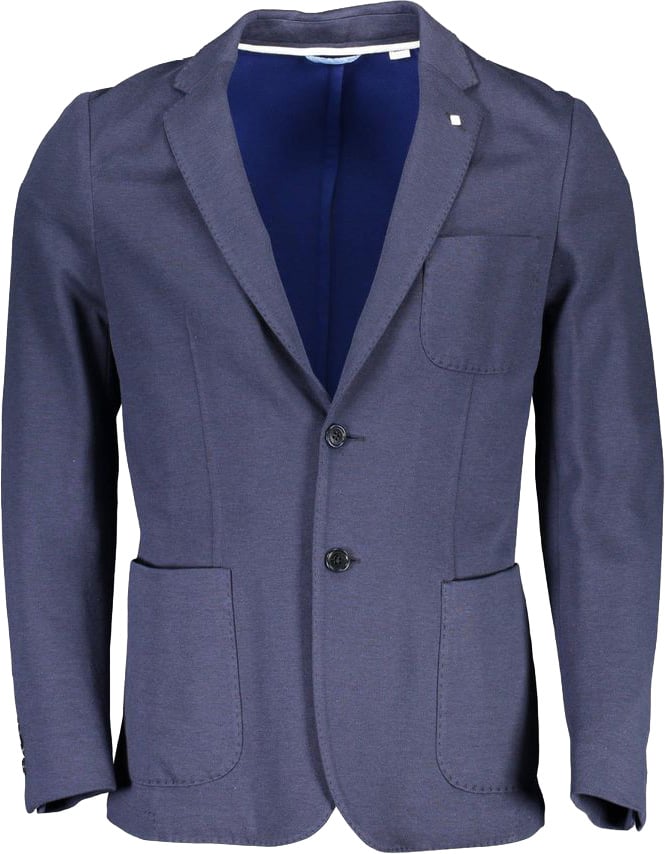 Gant Blue Cotton Men's Jacket Blauw